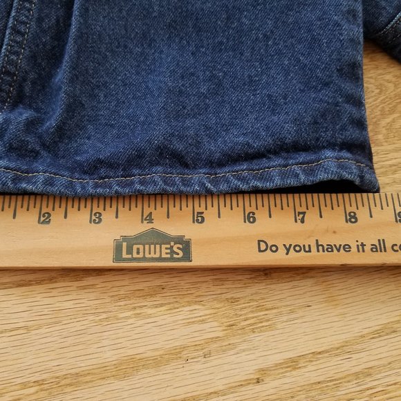 Wrangler Blue Jeans 40x32 Regular Straight Dark Wash 96501MR Cotton Denim - Picture 7 of 8